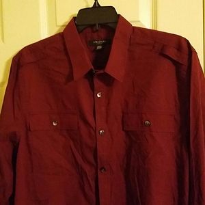 Men's Structure Slim Fit Long Sleeve Dress Shirt